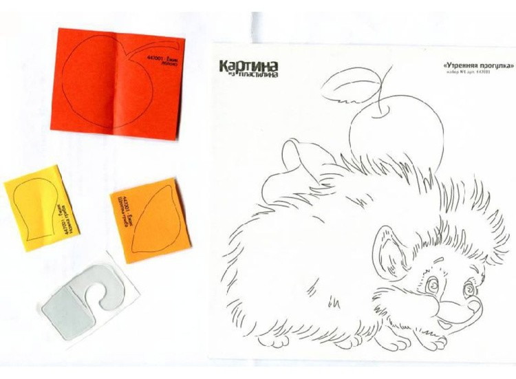 Картина из пластилина «Утренняя прогулка» — картинка 4