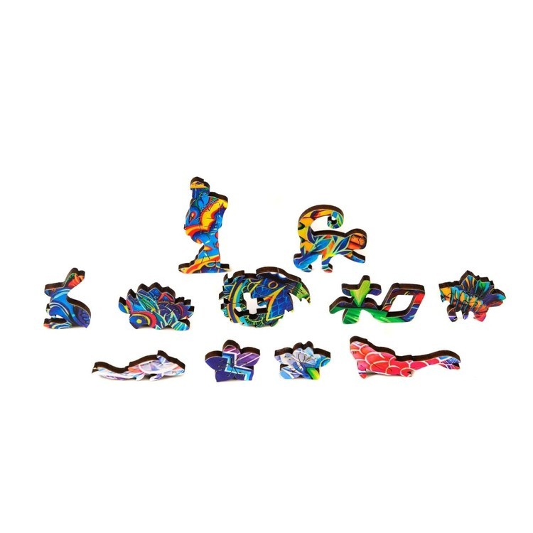 Деревянный пазл Unidragon «Серьезная панда», размер M (А4) — картинка 3