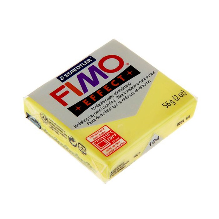 Полимерная глина FIMO Effect, цвет: полупрозрачный жёлтый, 57 г — картинка 2