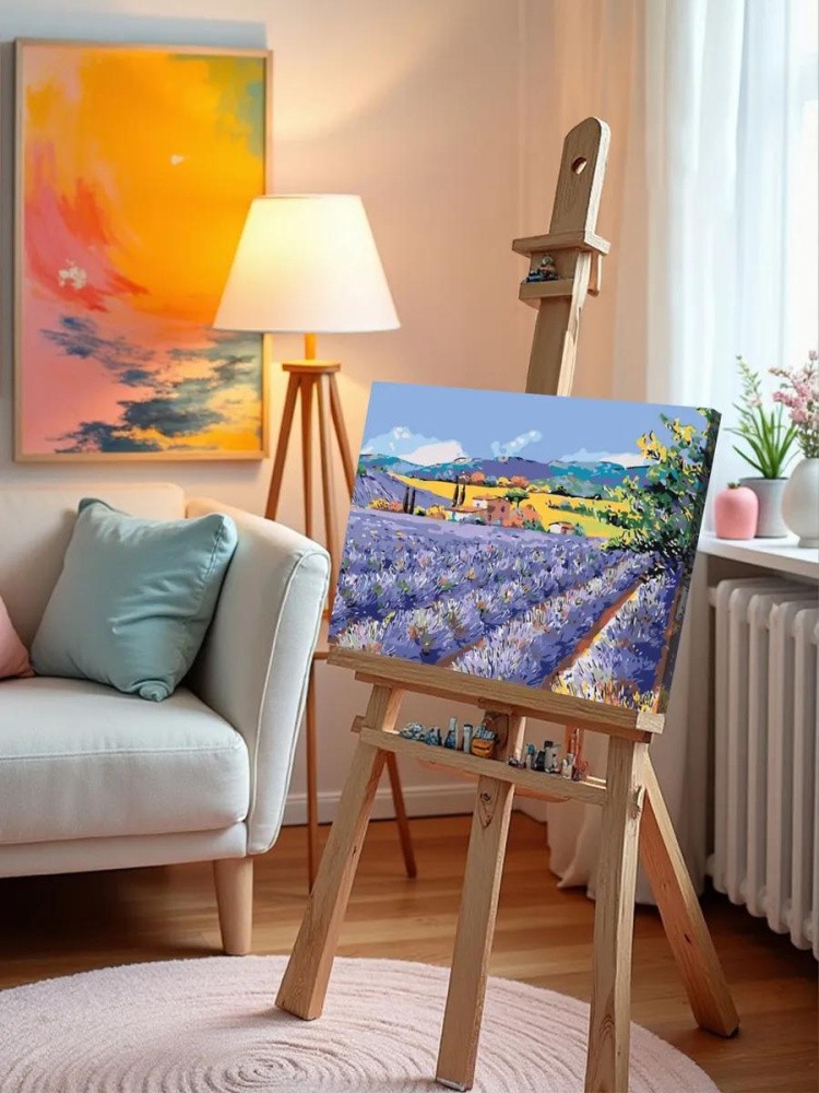 Картина по номерам «Лавандовое поле 2» — картинка 10