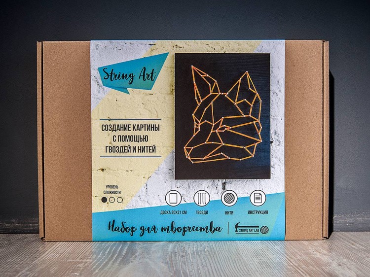 Набор для творчества STRING ART «Лиса минимализм» — картинка 2