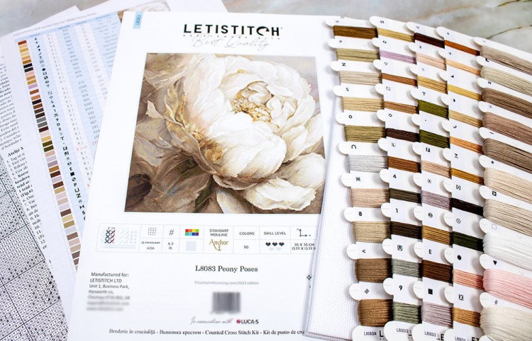 Набор для вышивания «Peony Poses (Пион)» — картинка 2