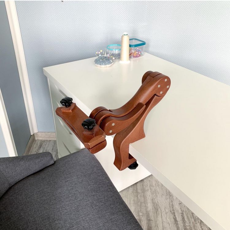 Держатель для пялец «Змей Горыныч» на струбцине с дополнительными лапками (тик), Дубко — картинка 10