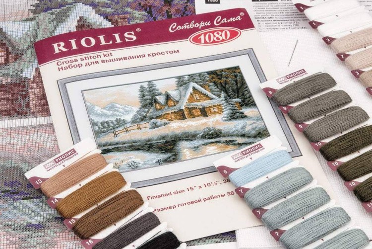 Набор для вышивания «Зимний пейзаж» — картинка 3