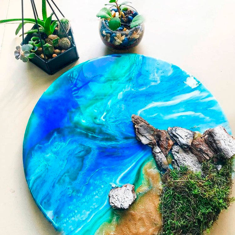 Круглые односторонние планшеты (артборды), d 20 см, 5 шт., EpoximaxX — картинка 2