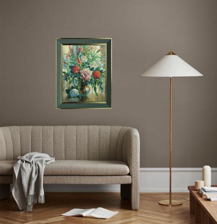 Алмазная вышивка «Натюрморт с белой розой» — картинка 9