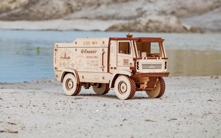 Конструктор из дерева «МАЗ-5309RR 1:20», Eco Wood Art — картинка 5