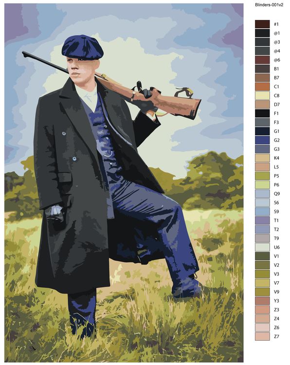 Картина по номерам «Острые козырьки: Джон Шелби» — картинка 2