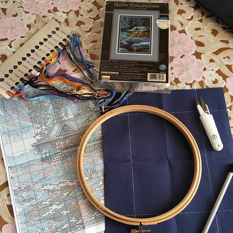 Набор для вышивания «Бунгало в лунном свете» — картинка 4