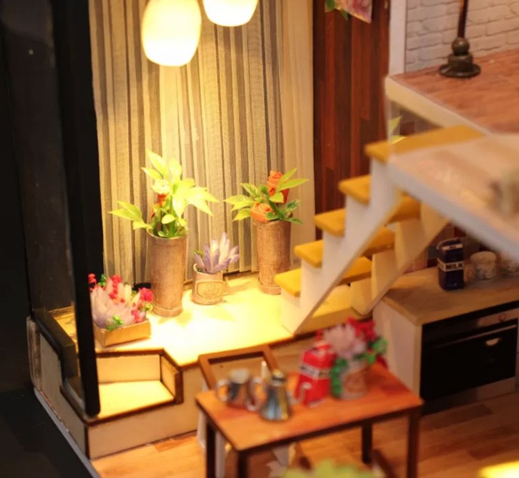 Сборная модель Румбокс. Миниатюрный Скандинавский домик — картинка 8