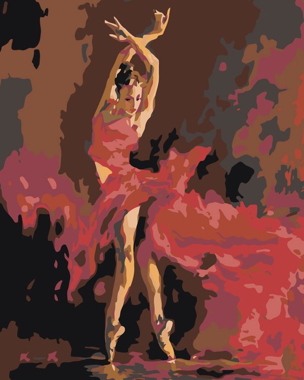 Картина по номерам «Фламенко»