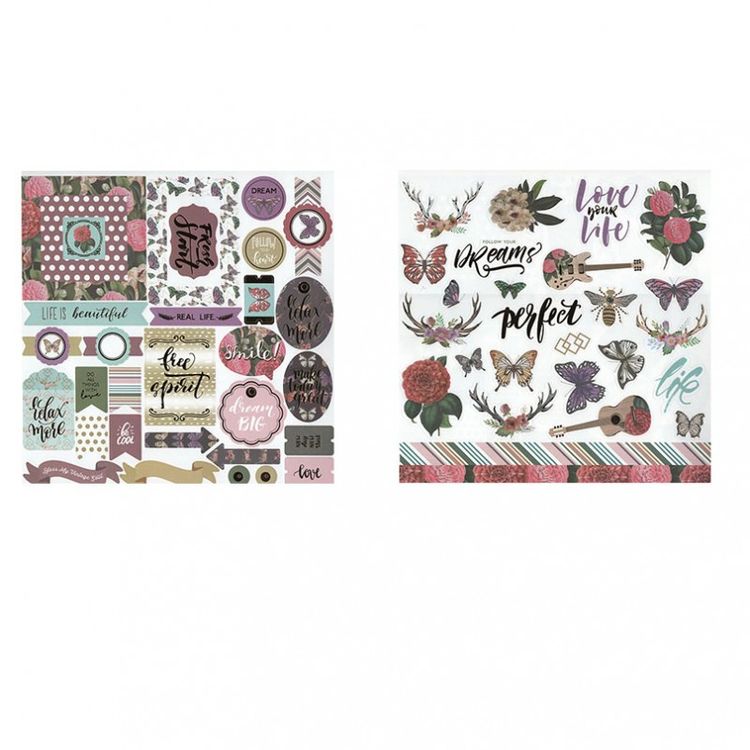 Набор бумаги для скрапбукинга «Музыка цвета» 30,5x30,5см — картинка 18