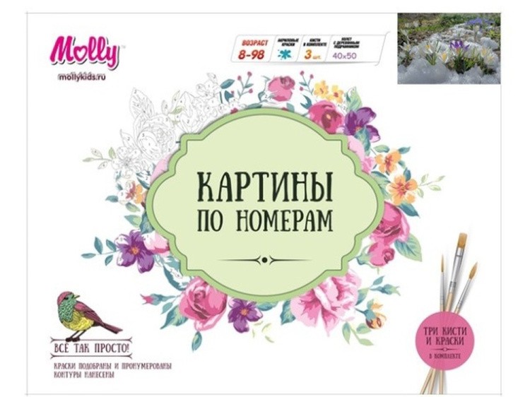 Картина по номерам «Первоцветы» — картинка 3