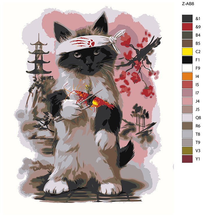 Картина по номерам «Суши-повар» — картинка 2