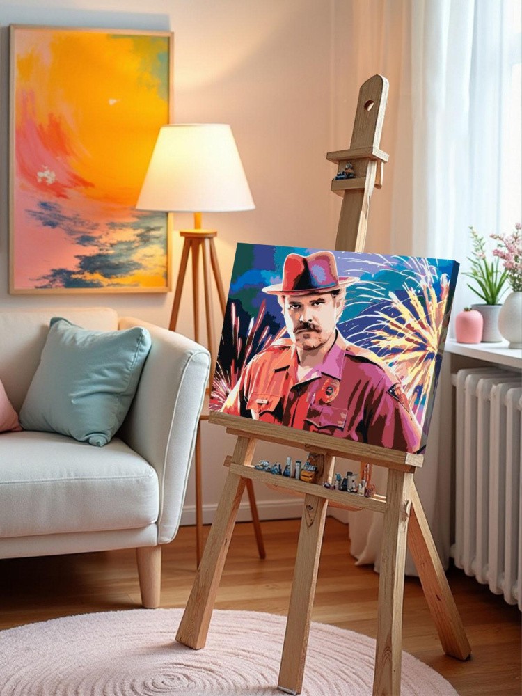 Картина по номерам «Очень странные дела: Джим Хоппер - Дэвид Харбор» — картинка 10