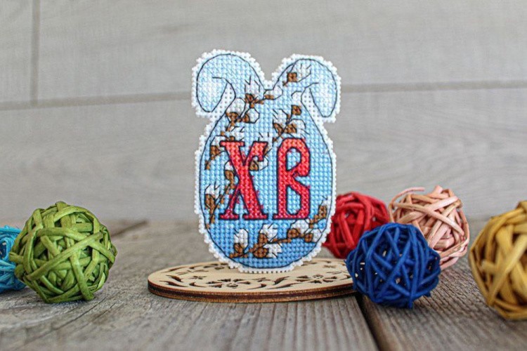 Набор для вышивания «Пасхальный зайчик с курочкой» — картинка 4
