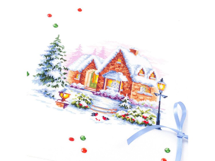 Набор для вышивания «Зимний домик» — картинка 3