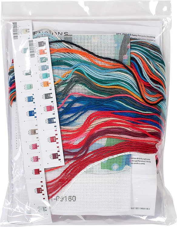 Набор для вышивания «Сапожок. Пушистый пингвин» — картинка 5