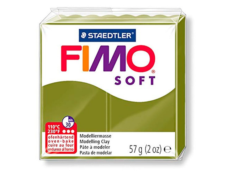 Полимерная глина FIMO Soft, цвет: оливковый, 57 г