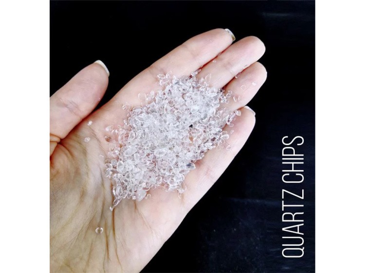 Натуральный кварц мелкий Quartz Chips (фракция 3-5 мм), 100 г — картинка 2