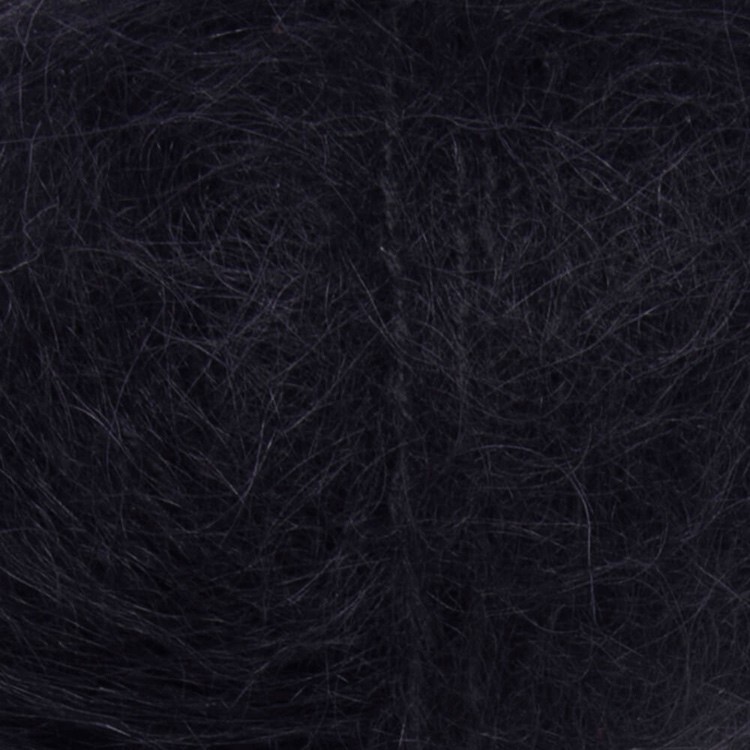 Пряжа YarnArt Mohair trendy (Мохер тренди) (102), черный, 5 шт. по 100 г — картинка 2
