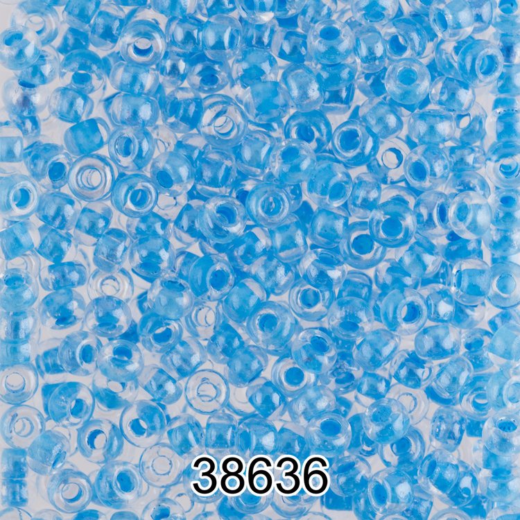 Бисер Чехия круглый 5 10/0, 2,3 мм, 500 г, цвет: 38636 синий