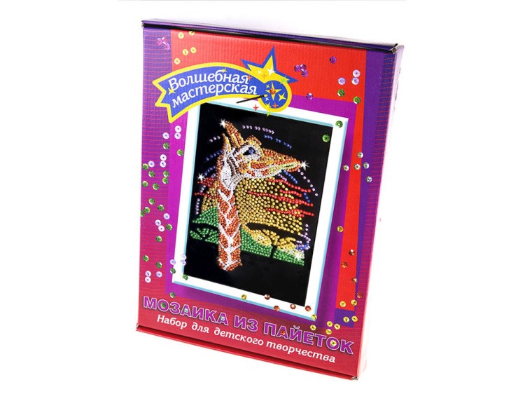 Мозаика из пайеток «Жираф» — картинка 2