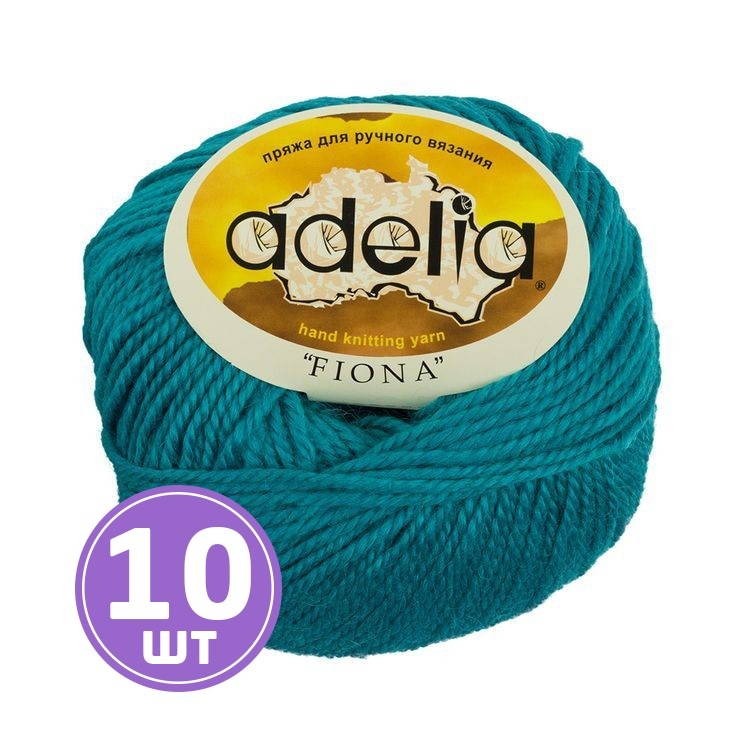 Пряжа Adelia FIONA (450), бирюзовый, 10 шт. по 50 г