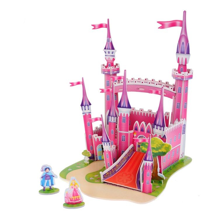 3D пазл Розовый замок