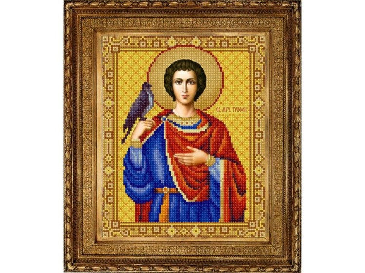 Рисунок на ткани «Св.Трифон»