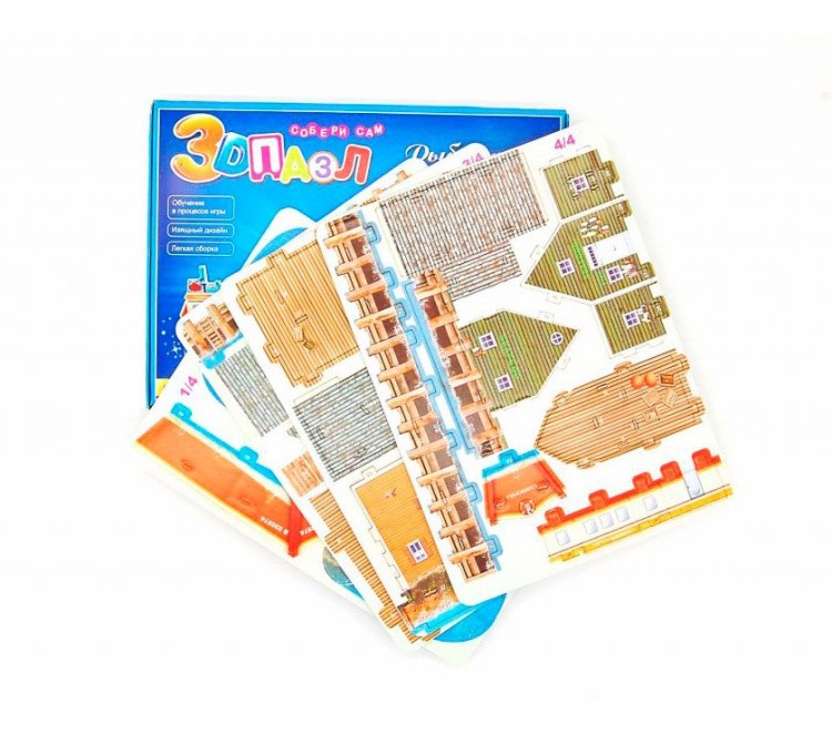 3D пазл Рыбацкий причал — картинка 8