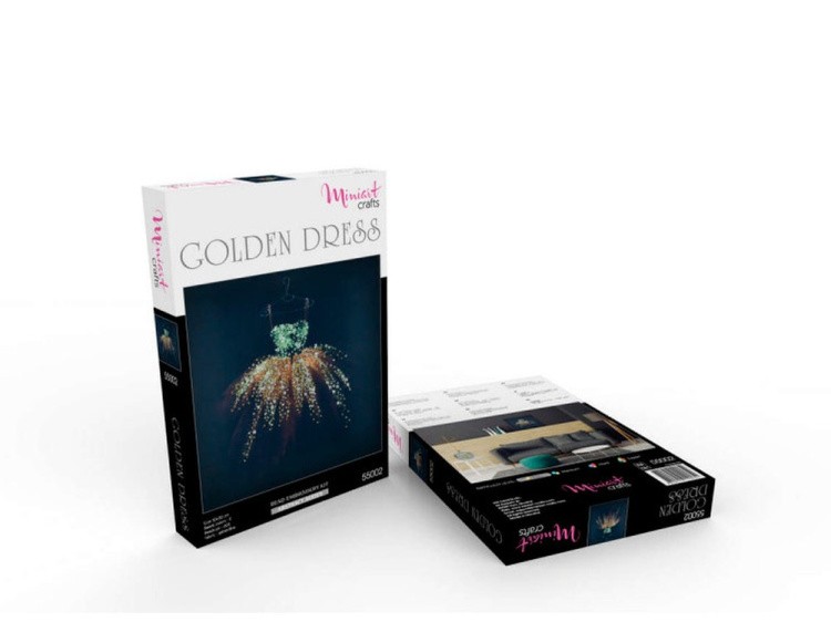 Набор вышивки бисером «Золотое Платье» — картинка 4