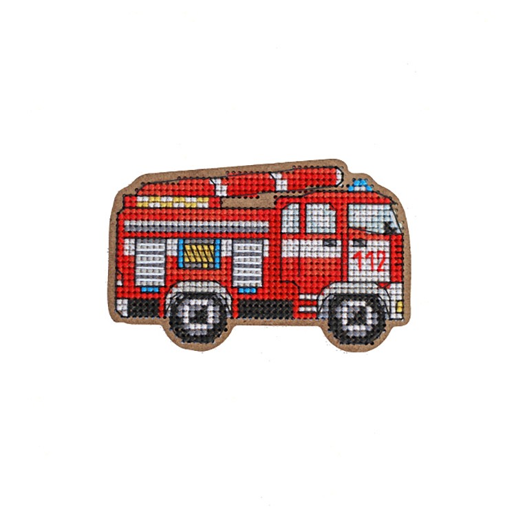 Набор для вышивания игрушки «Пожарная машина»