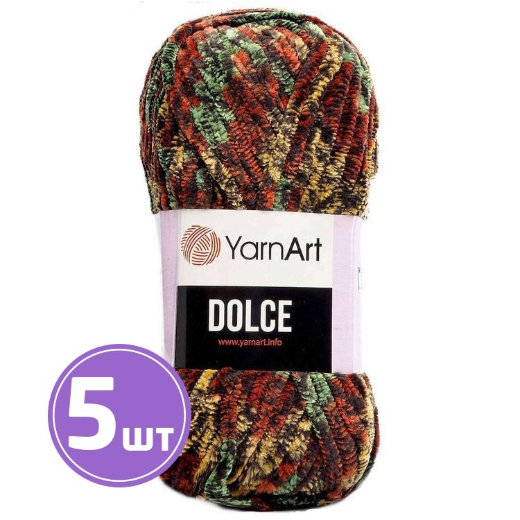 Пряжа YarnArt Dolce (809), принтованный, 5 шт. по 100 г