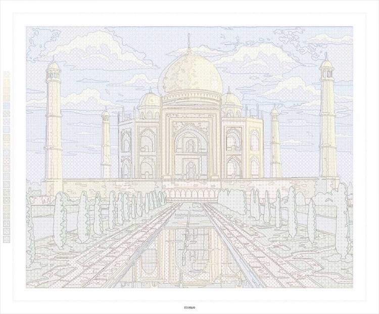 Картина по номерам «Тадж-Махал» — картинка 2