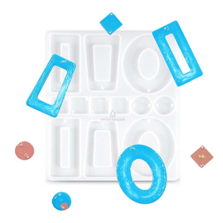 Силиконовый молд Epoxy Master для сережек и кулонов, 13х11 см — картинка 2