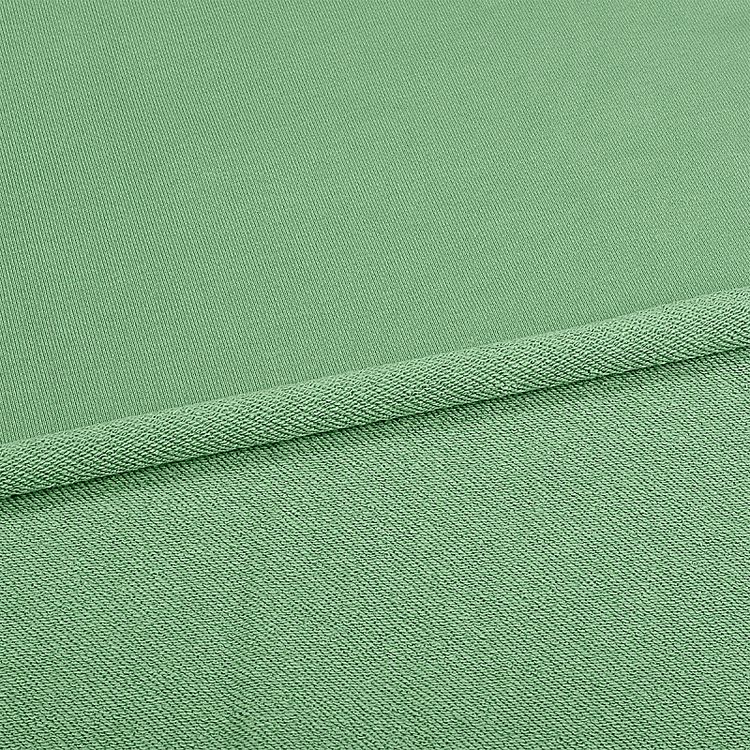 Ткань трикотаж Футер 3х нитка, петля, хлопок, 6 м, ширина 180 см, цвет: снежная мята, TBY — картинка 3