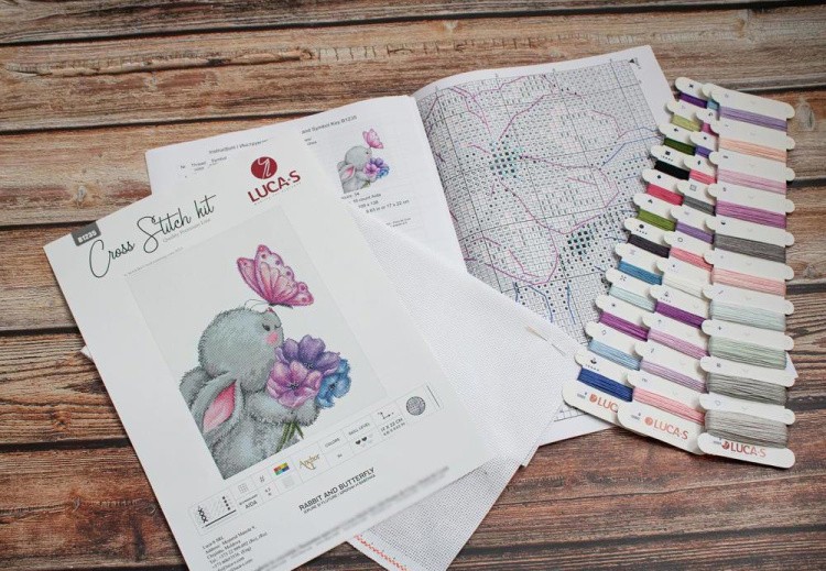 Набор для вышивания «Кролик и Бабочка» — картинка 4