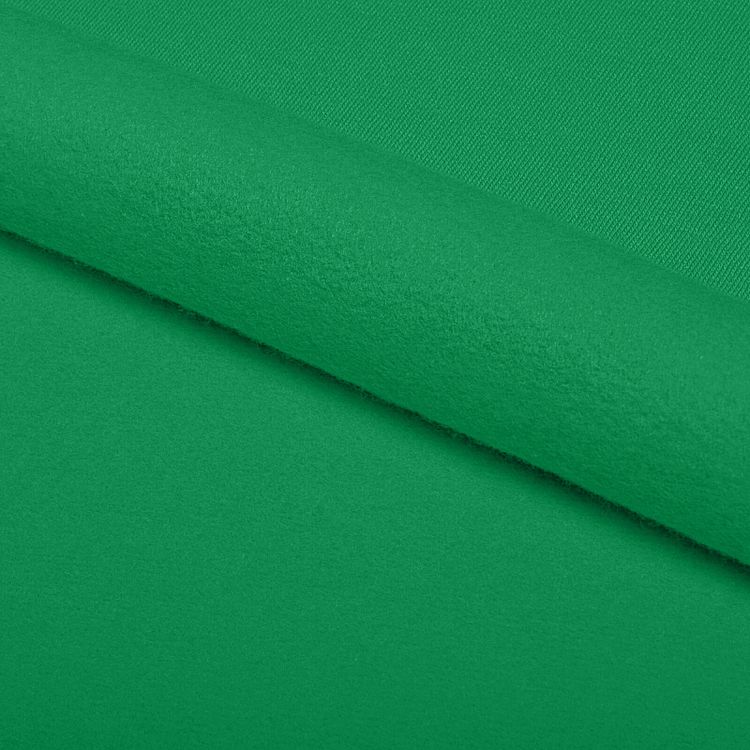 Ткань трикотаж Футер 2х нитка, начес, с лайкрой, 6 м, ширина 200 см, цвет: киви, TBY — картинка 4