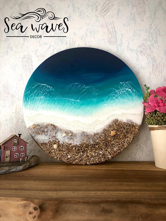 Набор для создания картины эпоксидной смолой Моря и океаны (малый), Resin Pro — картинка 2