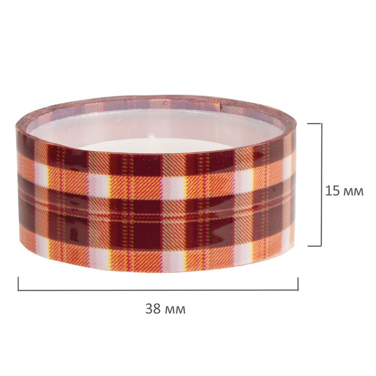 Клейкие ленты декоративные, ассорти №1, 3 шт., 15 мм х 5 м — картинка 6