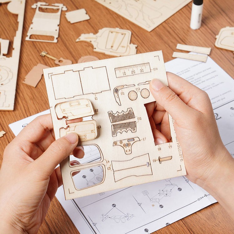 Деревянный конструктор Ретро-путешествие, 164 элемента — картинка 7