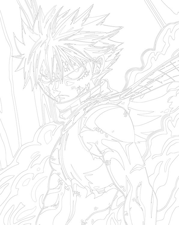 Картина по номерам «Аниме манга Хвост Феи Fairy Tale 13 40х50» — картинка 3