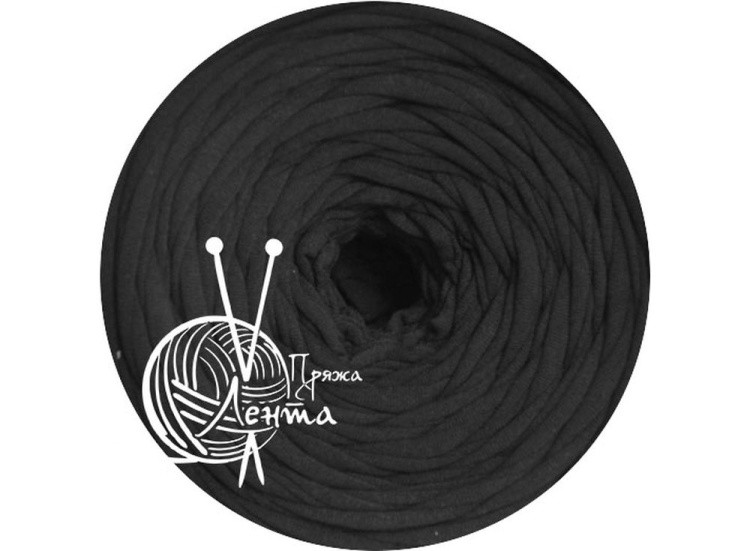 Пряжа Лента (черный) 330-380 г — картинка 2