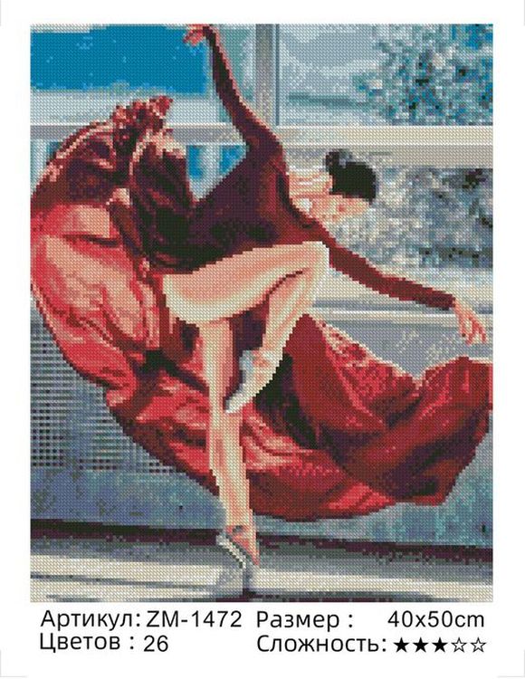 Алмазная вышивка «В танце» — картинка 2