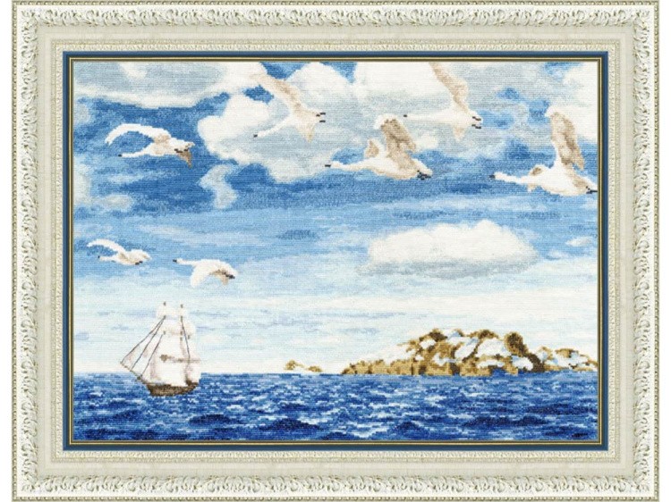 Набор для вышивания «В голубом просторе» — картинка 2