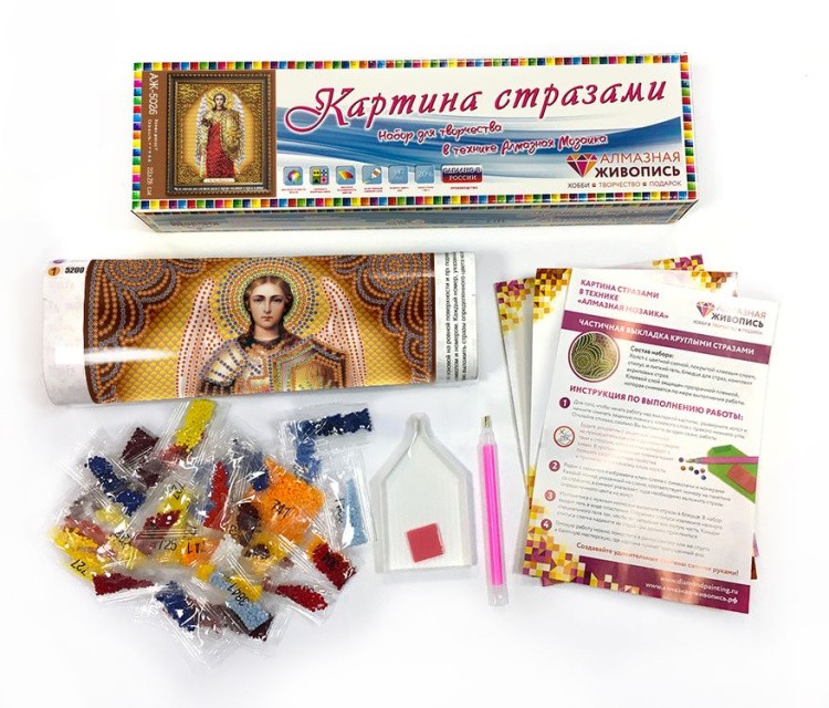 Алмазная вышивка «Икона Архангел Михаил» — картинка 2