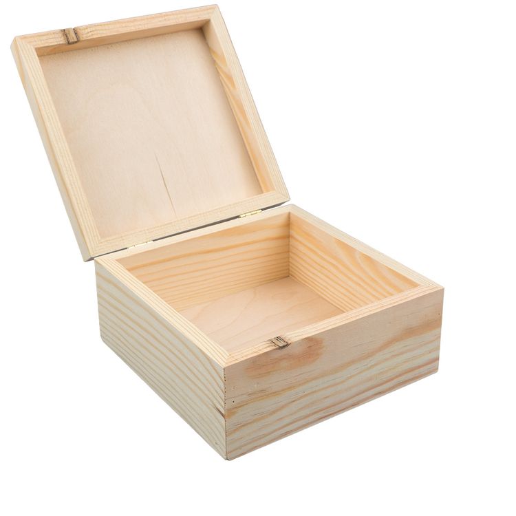 Заготовка для декорирования Mr. Carving «Шкатулка», сосна 16 x 16 x 8 см — картинка 2