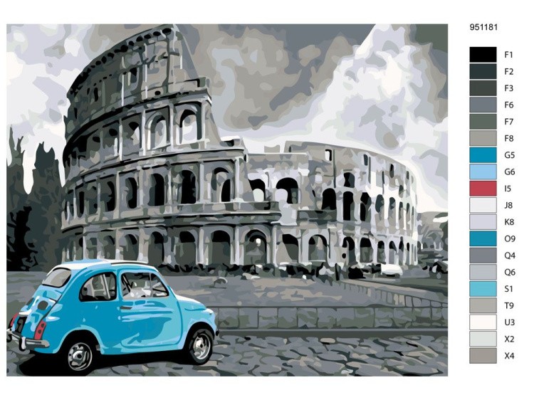 Картина по номерам «Колизей» — картинка 2