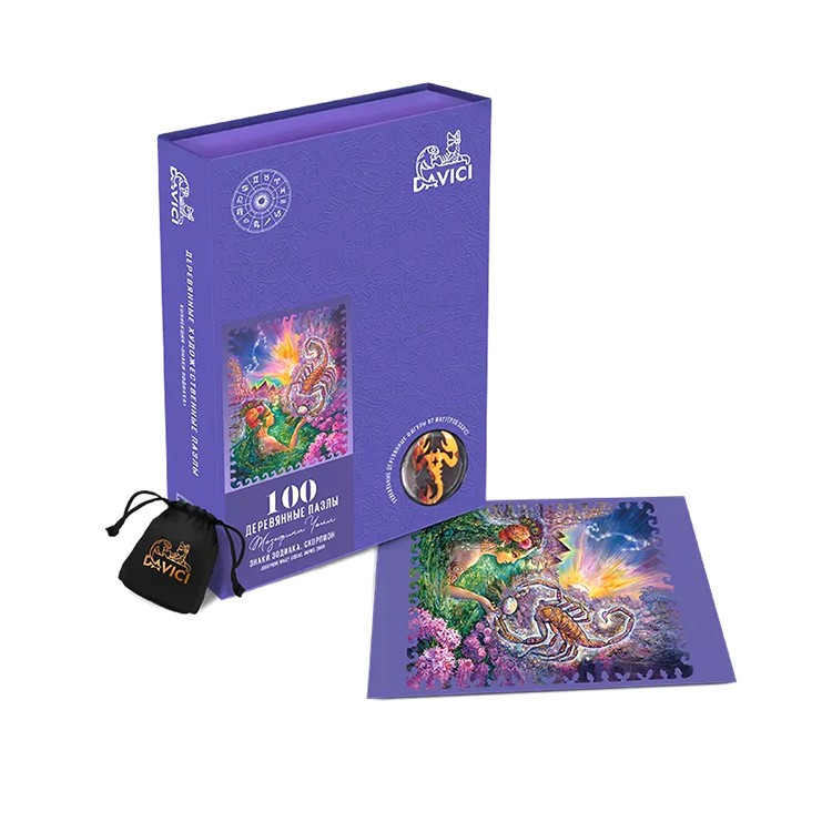 Деревянные пазлы DAVICI «Знак зодиака. Скорпион» — картинка 7